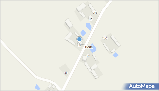 Borki, Borki, 16, mapa Borki