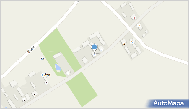 Borki, Borki, 4, mapa Borki