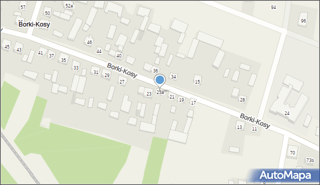 Borki-Kosy, Borki-Kosy, 23a, mapa Borki-Kosy