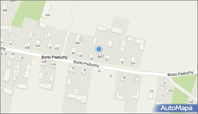 Borki-Paduchy, Borki-Paduchy, 34A, mapa Borki-Paduchy