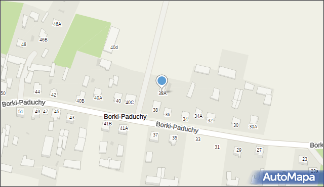 Borki-Paduchy, Borki-Paduchy, 38A, mapa Borki-Paduchy