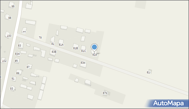 Borki-Paduchy, Borki-Paduchy, 81d, mapa Borki-Paduchy