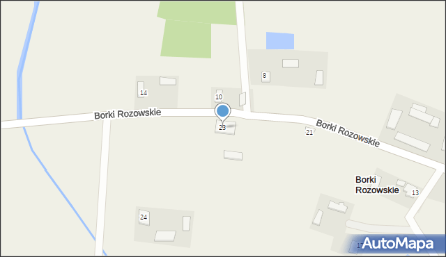 Borki Rozowskie, Borki Rozowskie, 23, mapa Borki Rozowskie