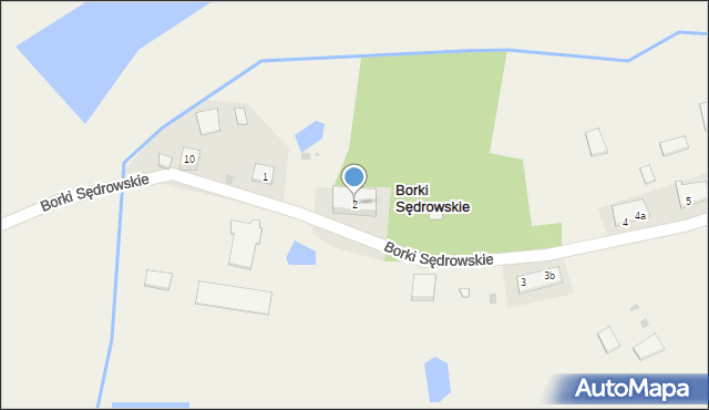 Borki Sędrowskie, Borki Sędrowskie, 2, mapa Borki Sędrowskie