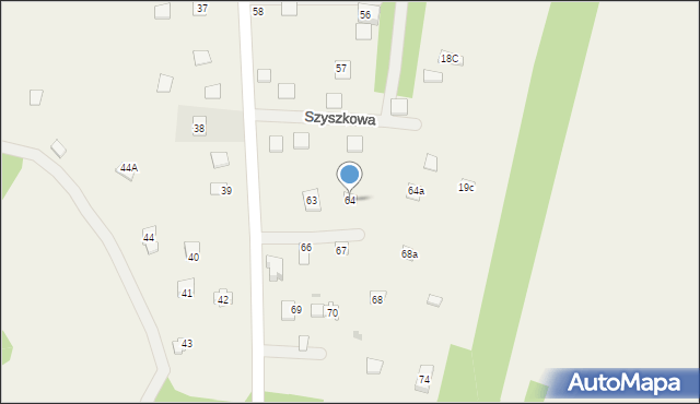 Borków, Borków, 64, mapa Borków