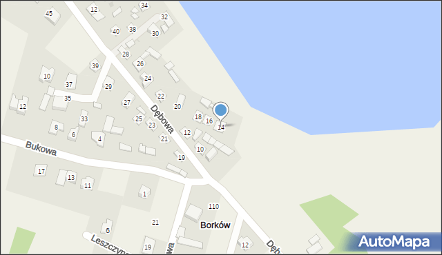 Borków, Borków, 1, mapa Borków