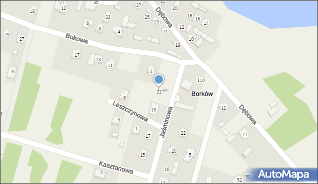 Borków, Borków, 121j, mapa Borków