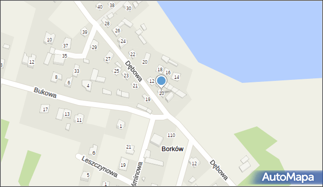 Borków, Borków, 20, mapa Borków