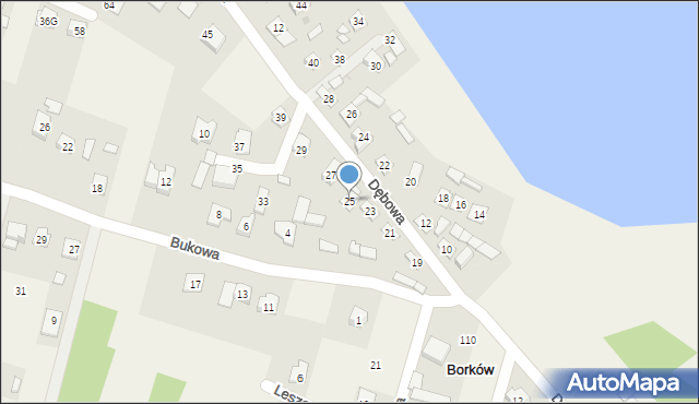 Borków, Borków, 24, mapa Borków