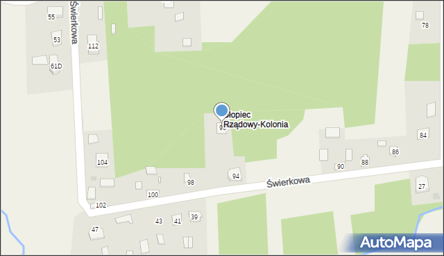 Borków, Borków, 58a, mapa Borków