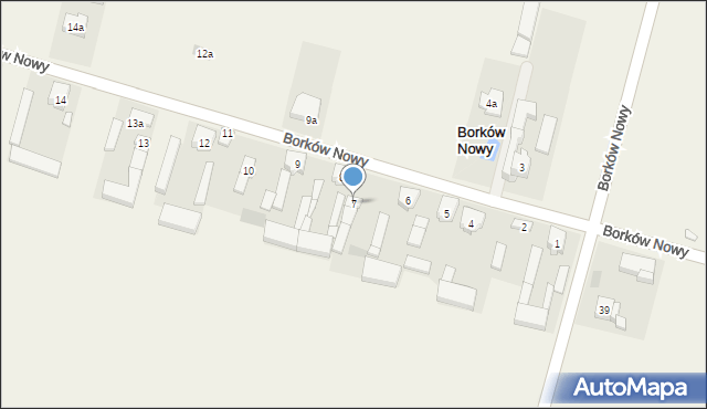 Borków Nowy, Borków Nowy, 7, mapa Borków Nowy