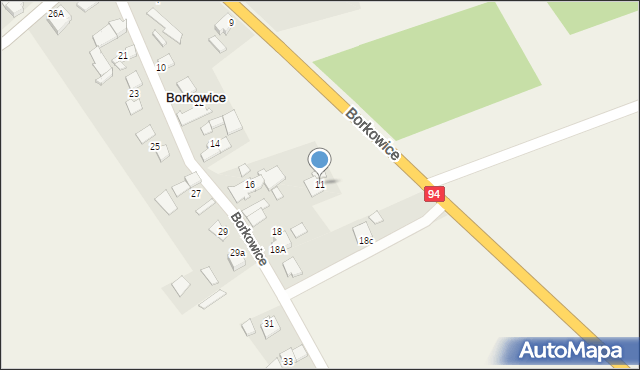 Borkowice, Borkowice, 11, mapa Borkowice