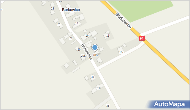 Borkowice, Borkowice, 18A, mapa Borkowice