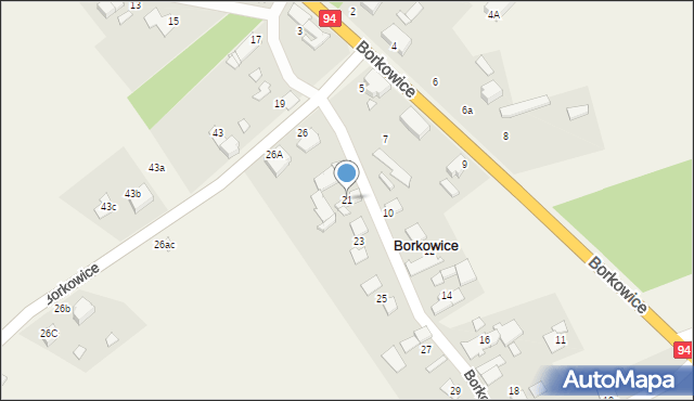 Borkowice, Borkowice, 21, mapa Borkowice