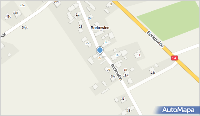 Borkowice, Borkowice, 27, mapa Borkowice