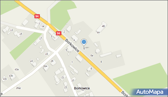 Borkowice, Borkowice, 6, mapa Borkowice