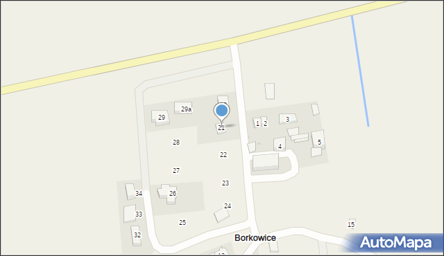 Borkowice, Borkowice, 21, mapa Borkowice