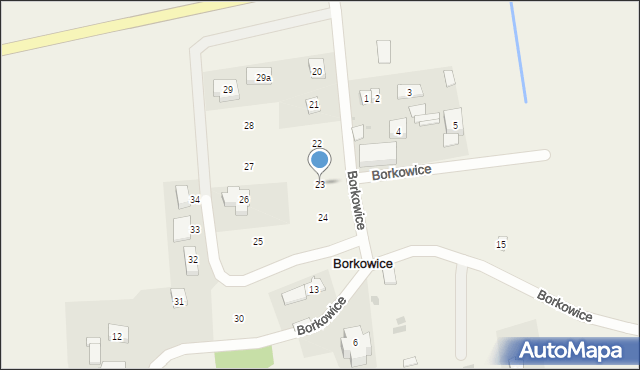 Borkowice, Borkowice, 23, mapa Borkowice