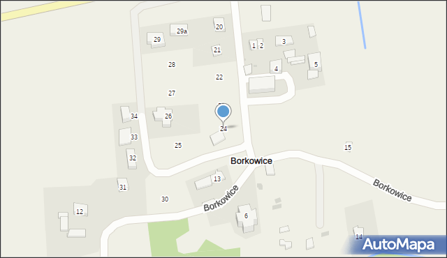 Borkowice, Borkowice, 24, mapa Borkowice