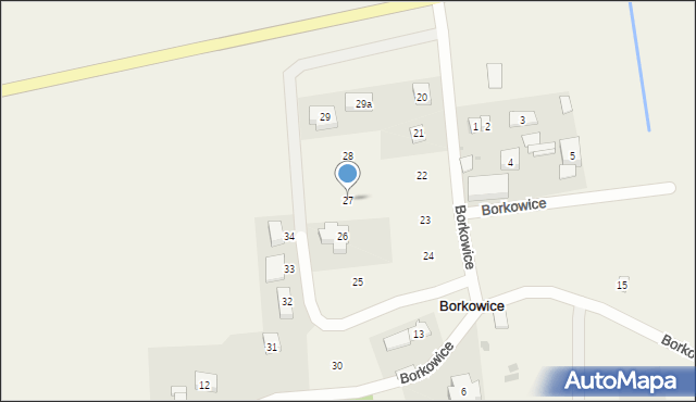 Borkowice, Borkowice, 27, mapa Borkowice