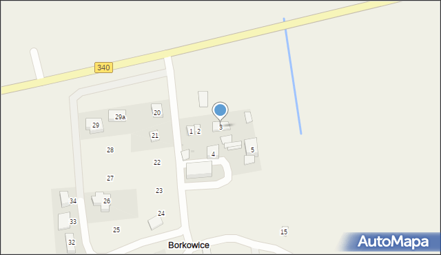 Borkowice, Borkowice, 3, mapa Borkowice