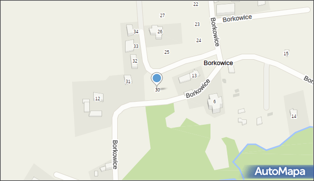 Borkowice, Borkowice, 30, mapa Borkowice