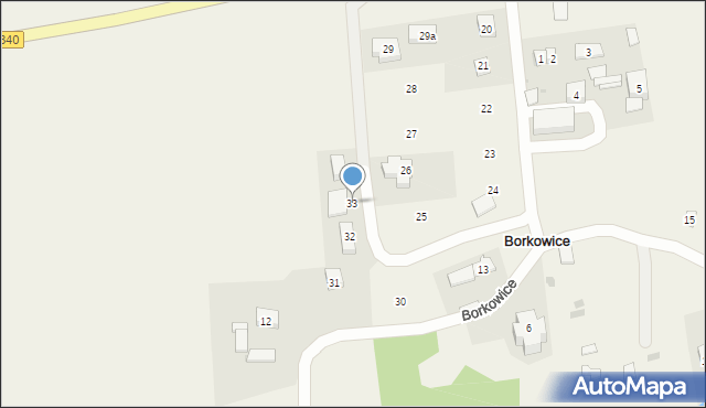 Borkowice, Borkowice, 33, mapa Borkowice