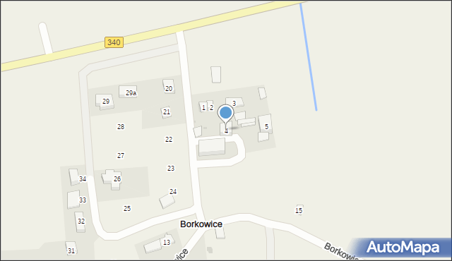 Borkowice, Borkowice, 4, mapa Borkowice