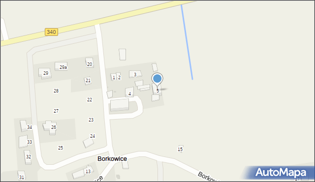 Borkowice, Borkowice, 5, mapa Borkowice