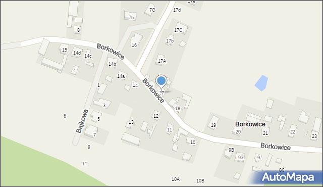 Borkowice, Borkowice, 17, mapa Borkowice