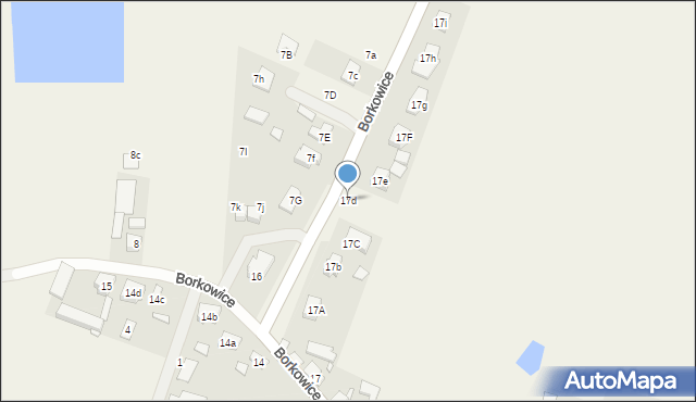 Borkowice, Borkowice, 17d, mapa Borkowice