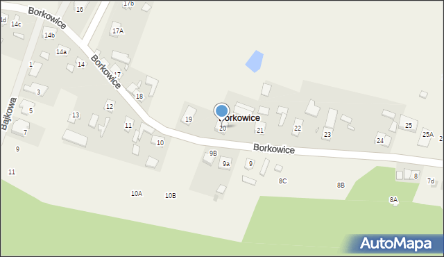 Borkowice, Borkowice, 20, mapa Borkowice