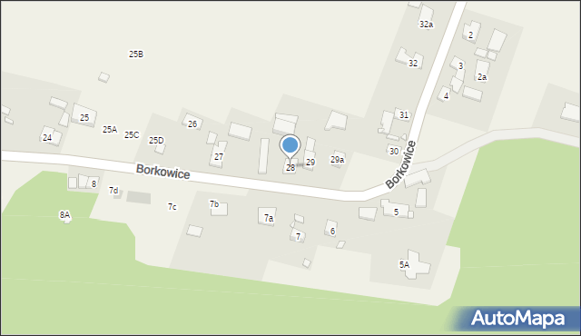 Borkowice, Borkowice, 28, mapa Borkowice