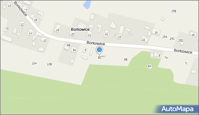 Borkowice, Borkowice, 8C, mapa Borkowice
