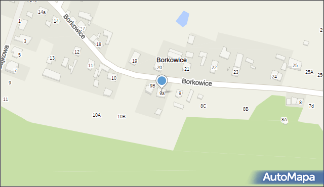 Borkowice, Borkowice, 9a, mapa Borkowice