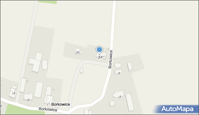 Borkowice, Borkowice, 16A, mapa Borkowice