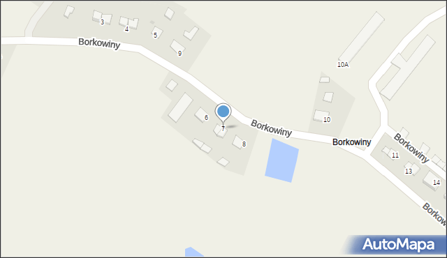 Borkowiny, Borkowiny, 7, mapa Borkowiny