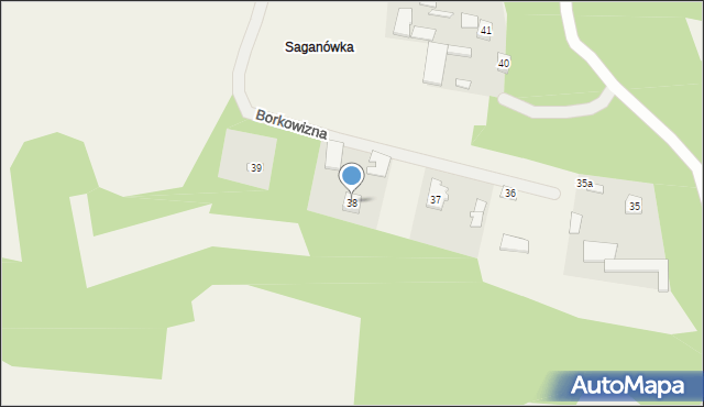 Borkowizna, Borkowizna, 38, mapa Borkowizna