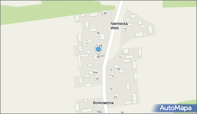 Borkowizna, Borkowizna, 64, mapa Borkowizna