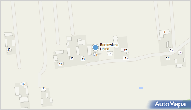 Borkowizna, Borkowizna, 23, mapa Borkowizna