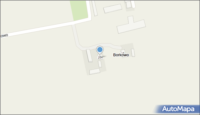 Borkowo, Borkowo, 16A, mapa Borkowo