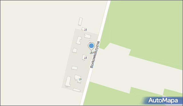 Borkowszczyzna, Borkowszczyzna, 18A, mapa Borkowszczyzna