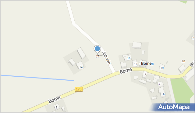 Borne, Borne, 15, mapa Borne