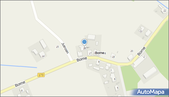 Borne, Borne, 16, mapa Borne