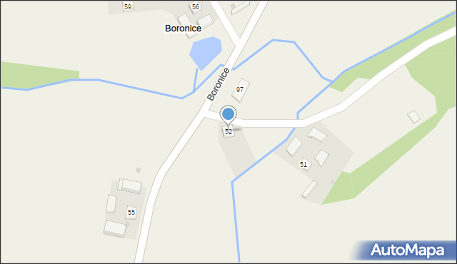 Boronice, Boronice, 52, mapa Boronice