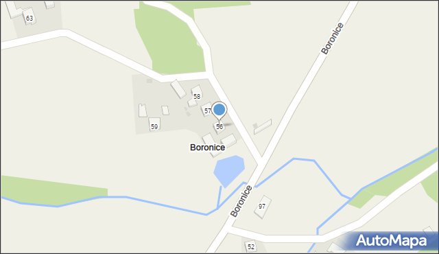 Boronice, Boronice, 56, mapa Boronice