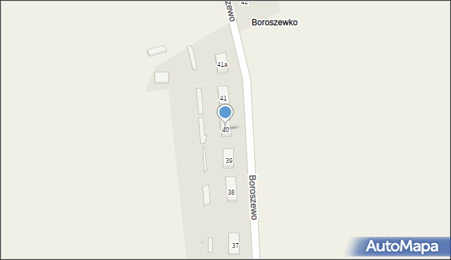 Boroszewo, Boroszewo, 40, mapa Boroszewo