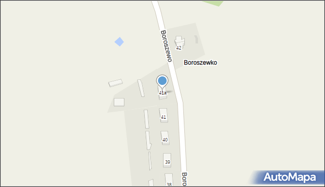 Boroszewo, Boroszewo, 41a, mapa Boroszewo