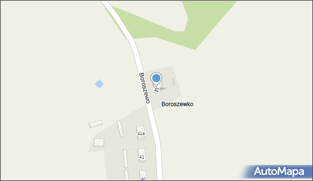 Boroszewo, Boroszewo, 42, mapa Boroszewo