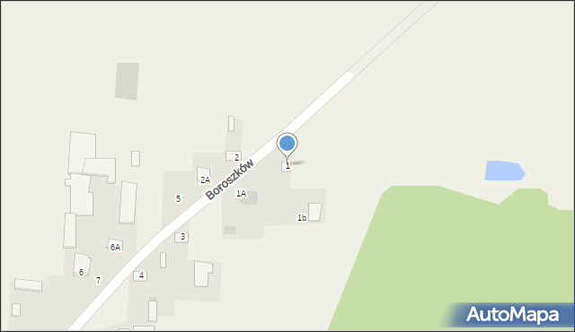 Boroszków, Boroszków, 1, mapa Boroszków